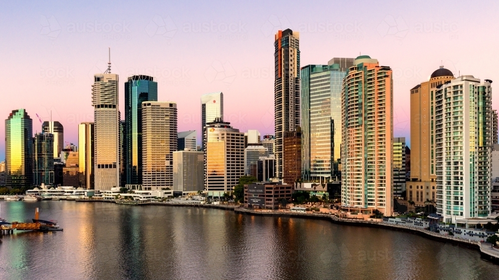 High-rise buildings in Brisbane CBD - Australian Stock Image