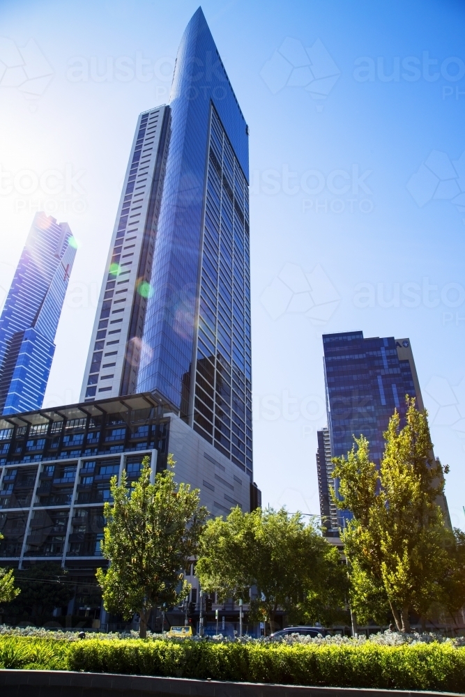 Highrise buildings in city - Australian Stock Image