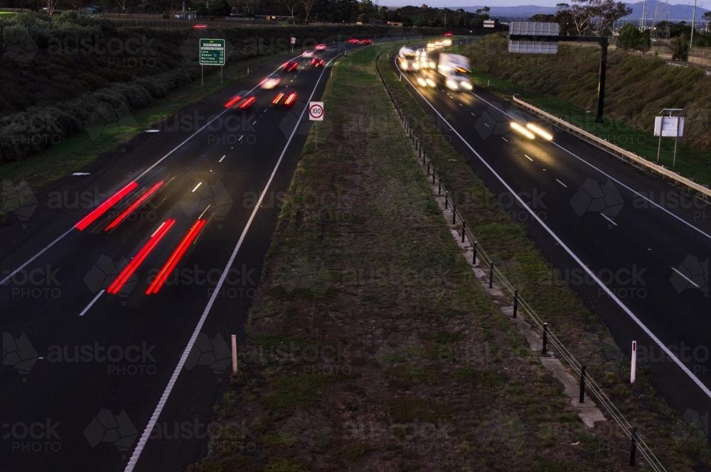 Highway Traffic Lights - Australian Stock Image