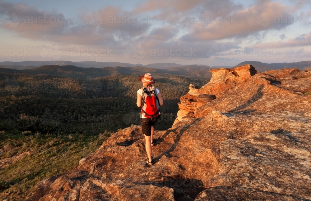 Hiking around the beautiful Blue Mountains, west of Sydney, Australia - Australian Stock Image