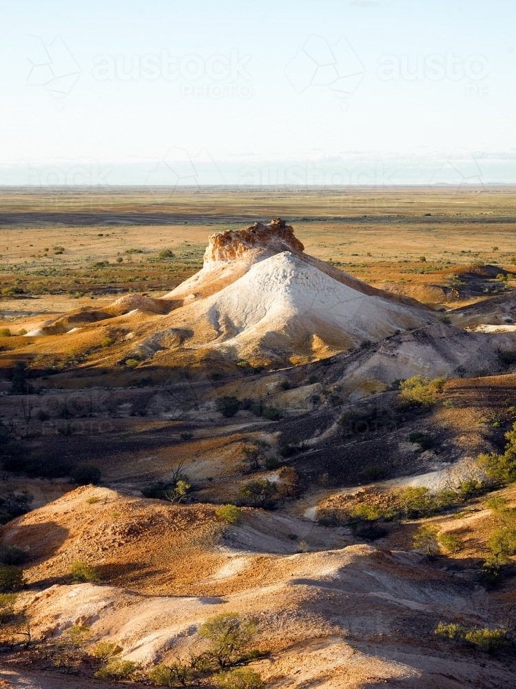 Hills and escarpment at the breakaways - Australian Stock Image