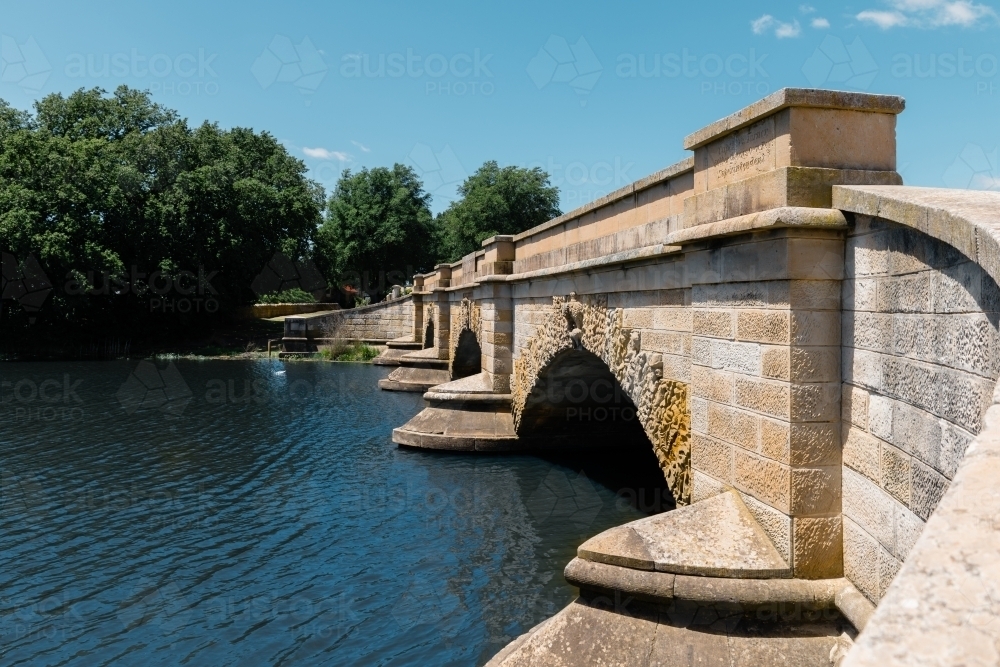 historic bridge in Richmond, Tasmania - Australian Stock Image