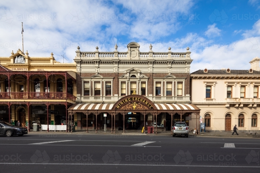 Historic Building Mining Exchange - Australian Stock Image