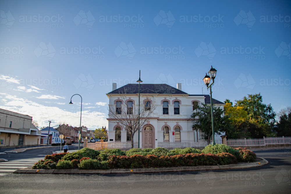 Historic buildings in the main street of Wellington NSW - Australian Stock Image