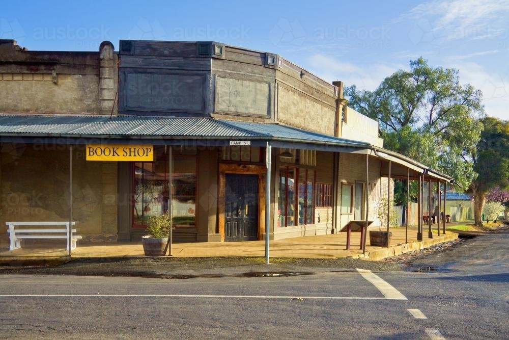 Historic buildings on a corner in Talbot - Australian Stock Image