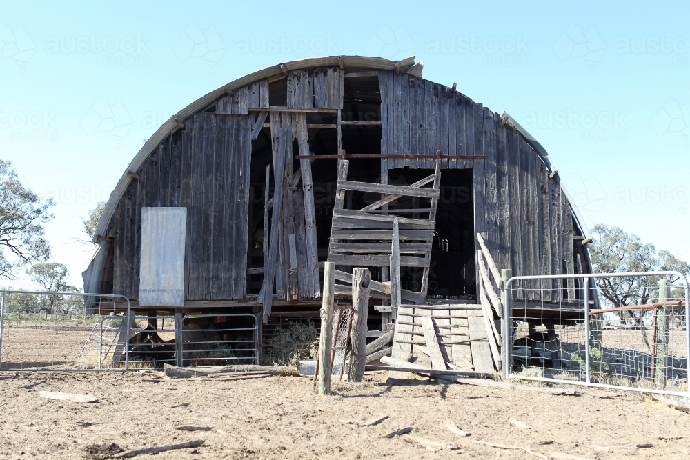 Historic woolshed - Australian Stock Image
