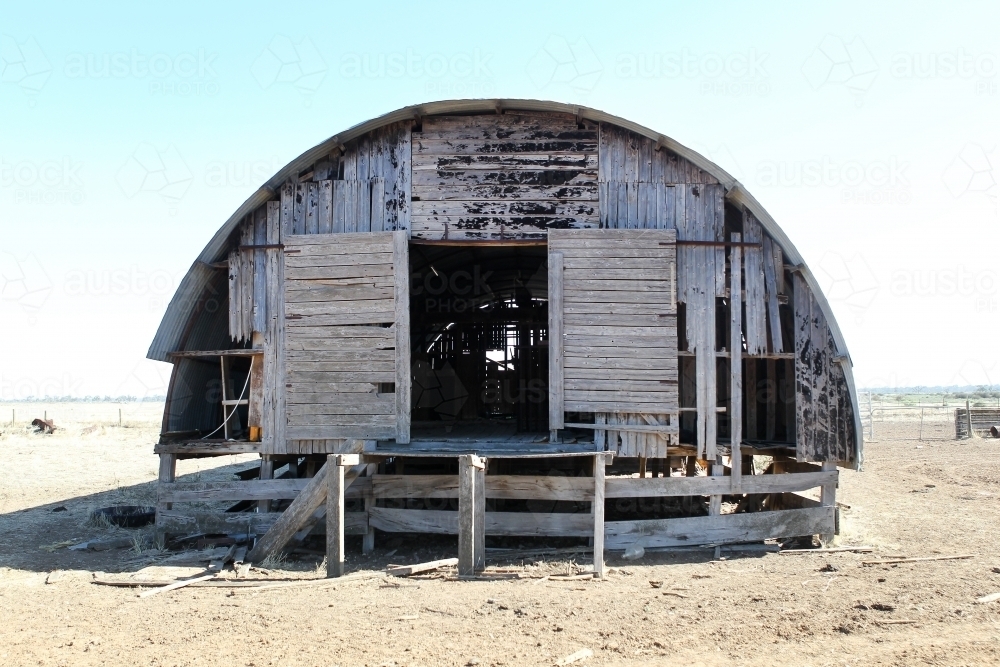 Historic woolshed - Australian Stock Image