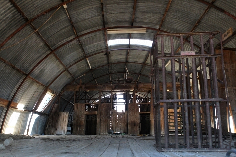 Historic woolshed - Australian Stock Image