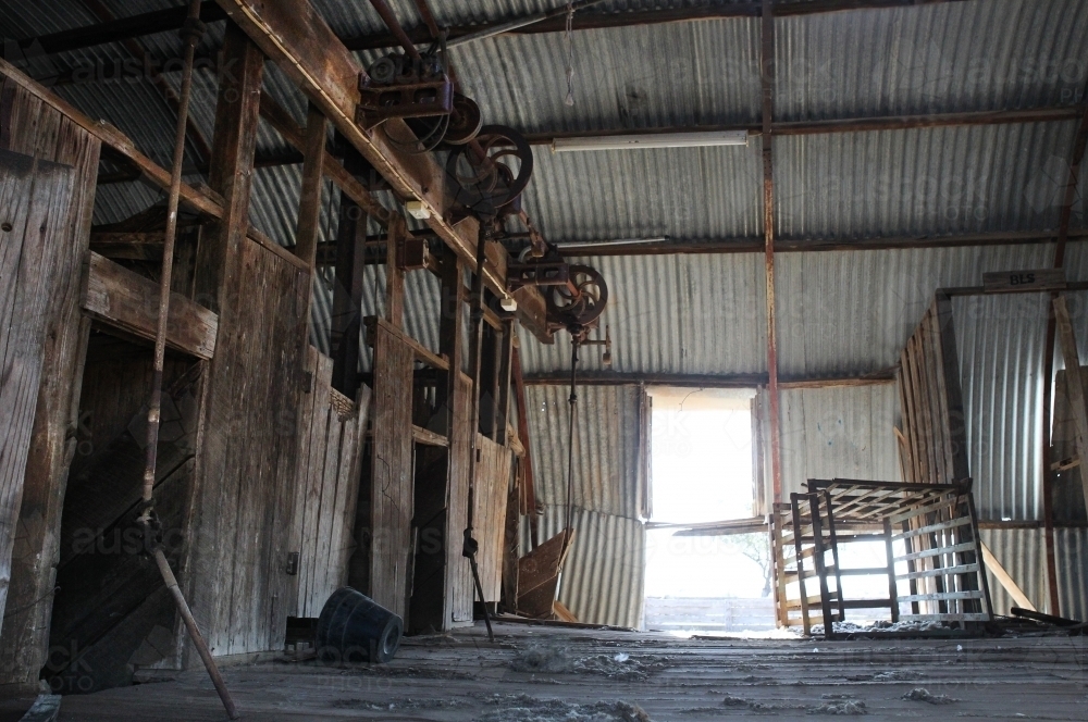 Historic woolshed - Australian Stock Image