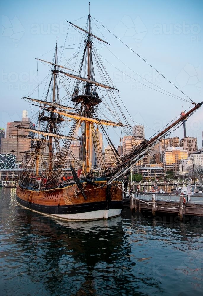 HMS Endeavour - Australian Stock Image