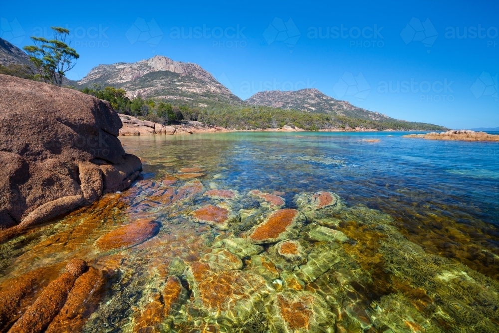 Honeymoon Bay - Freycinet National Park - Tasmania - Australian Stock Image