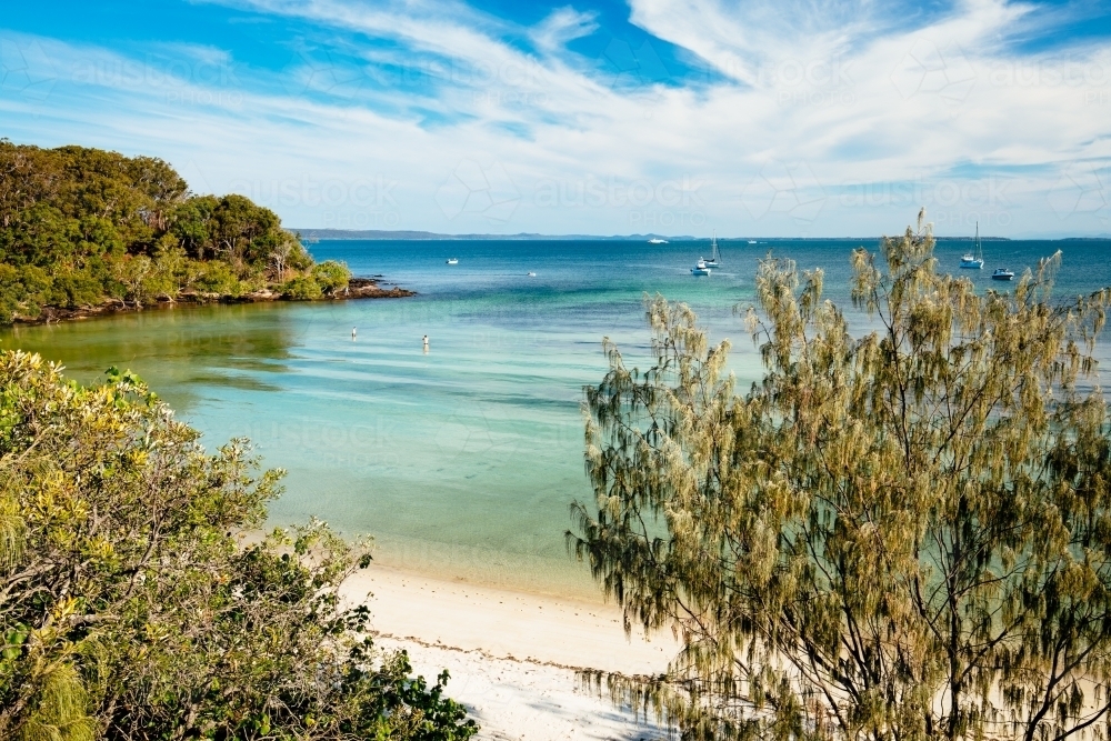 Image of Horseshoe Bay at Peel Island Austockphoto