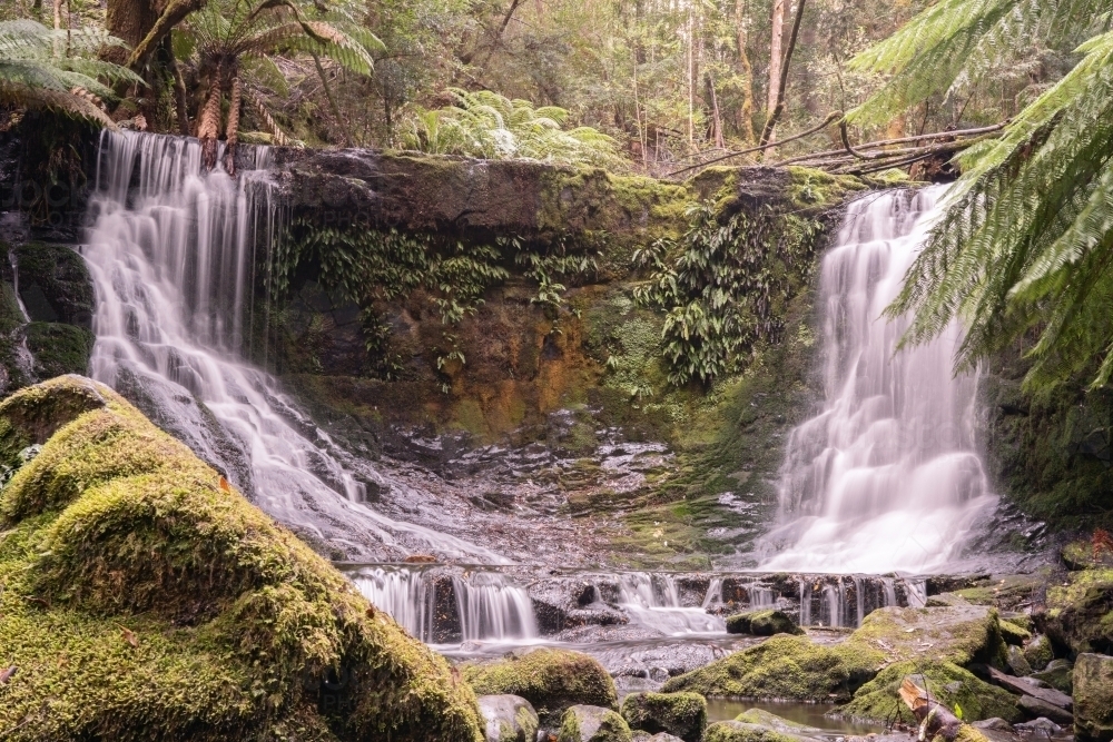 Horseshoe falls, Tasmania - Australian Stock Image