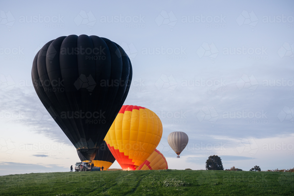 Hot Air Ballooning - Australian Stock Image