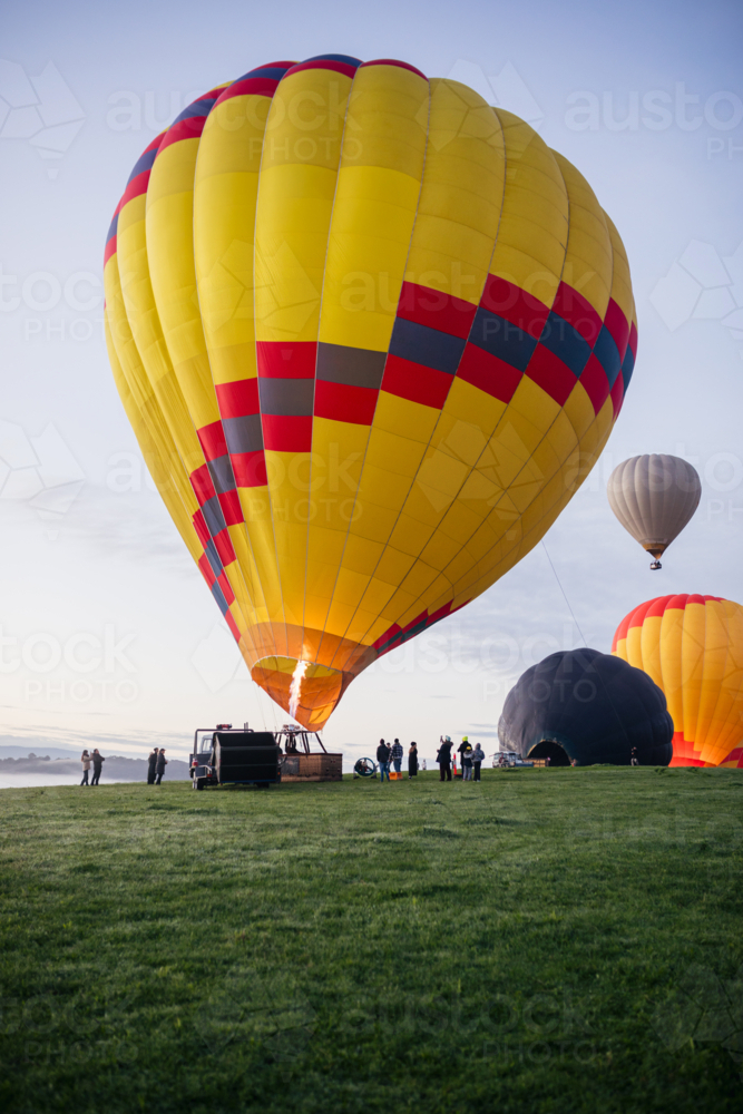 Hot Air Ballooning - Australian Stock Image