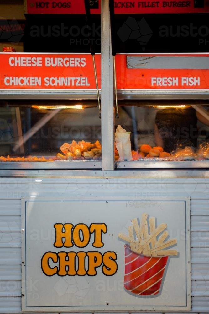 Image of Hot Chip van at country show Austockphoto