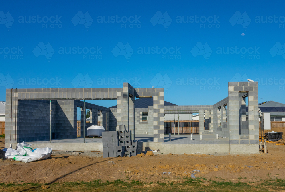 House under Construction - Australian Stock Image
