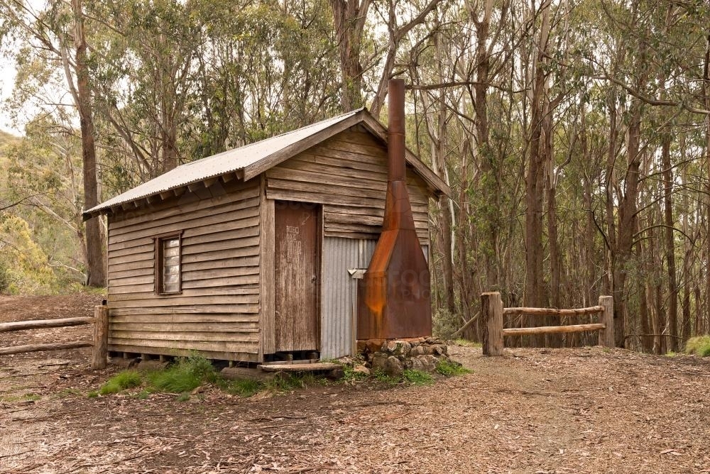 Howqua Gap Hut - Australian Stock Image