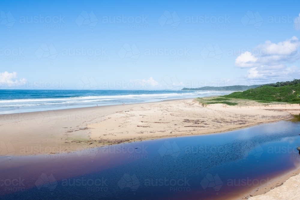 Hungry Head beach, just south of Coffs. - Australian Stock Image