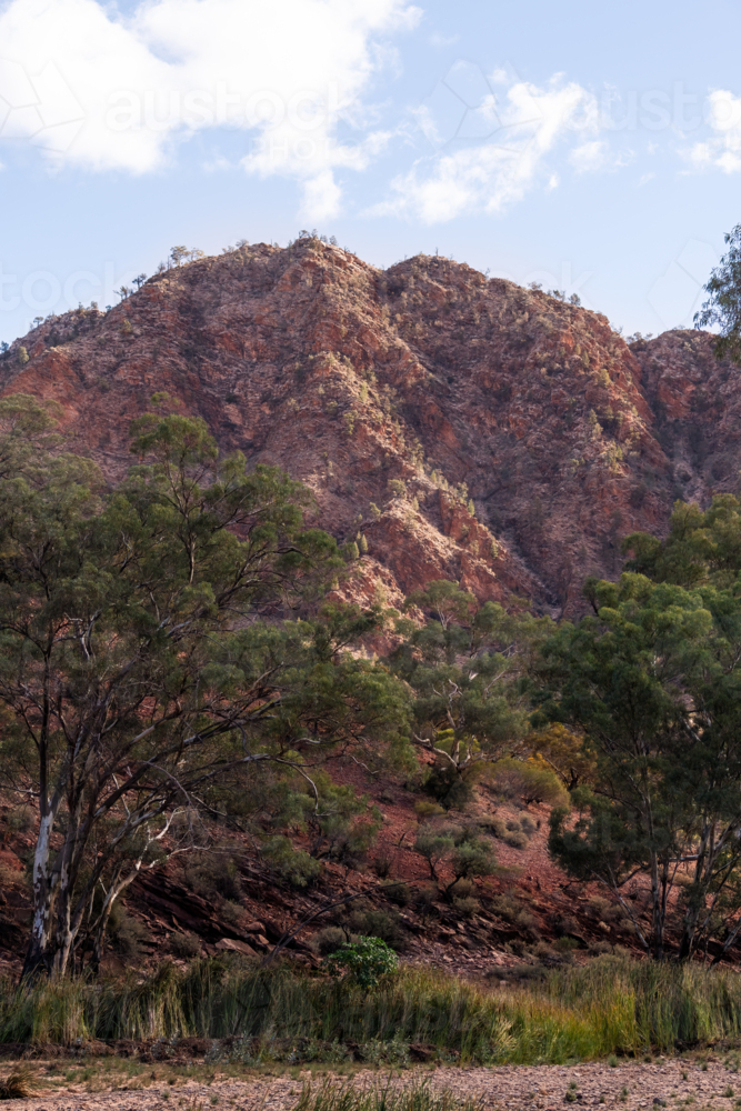 Imposing rocky hillside, Flinders Ranges - Australian Stock Image