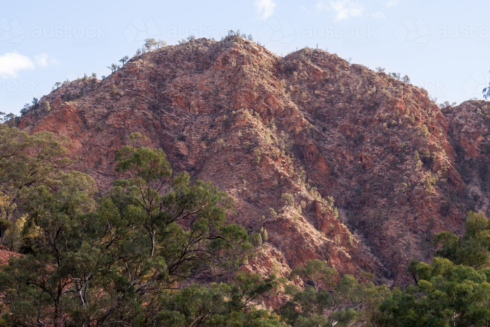 Imposing rocky hillside, Flinders Ranges - Australian Stock Image