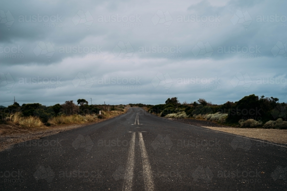 In the middle of the road - Australian Stock Image