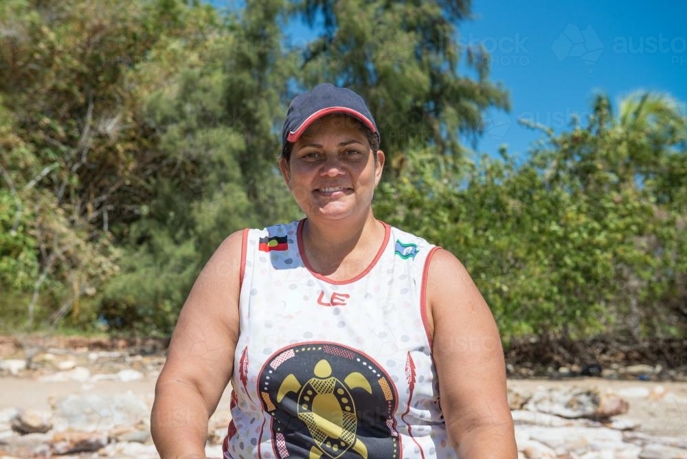Indigenous female - Australian Stock Image