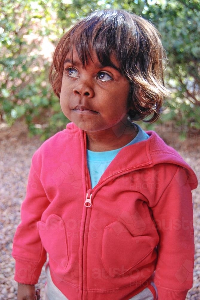 Indigenous toddler - Australian Stock Image
