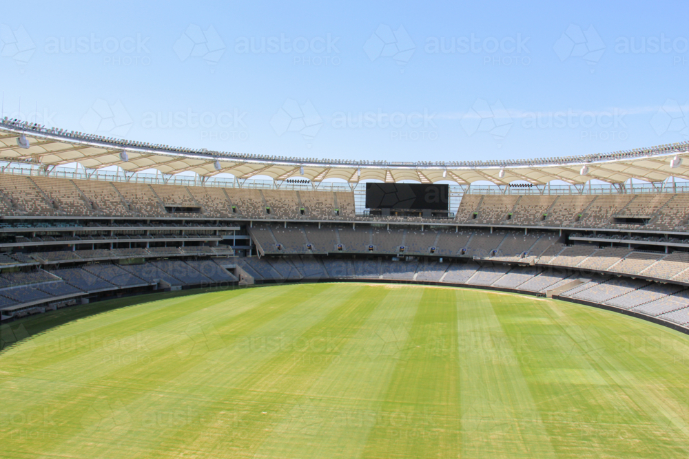 Inside Perth Stadium when empty - Australian Stock Image