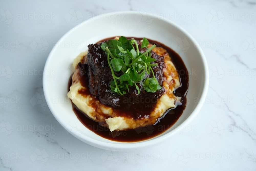 Instant pot short ribs - Australian Stock Image