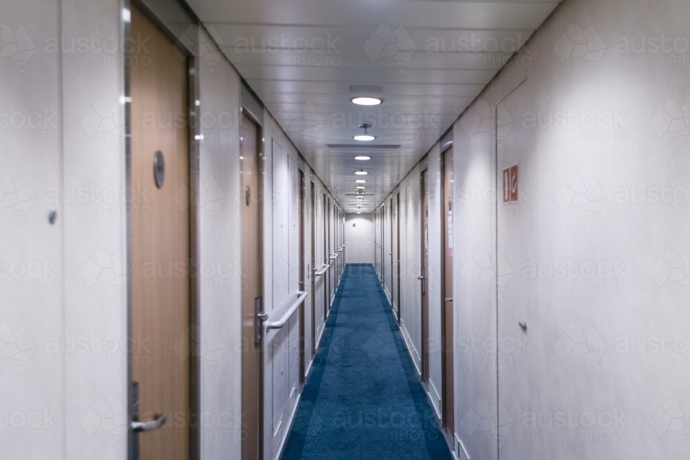 interior corridor cruise ship
