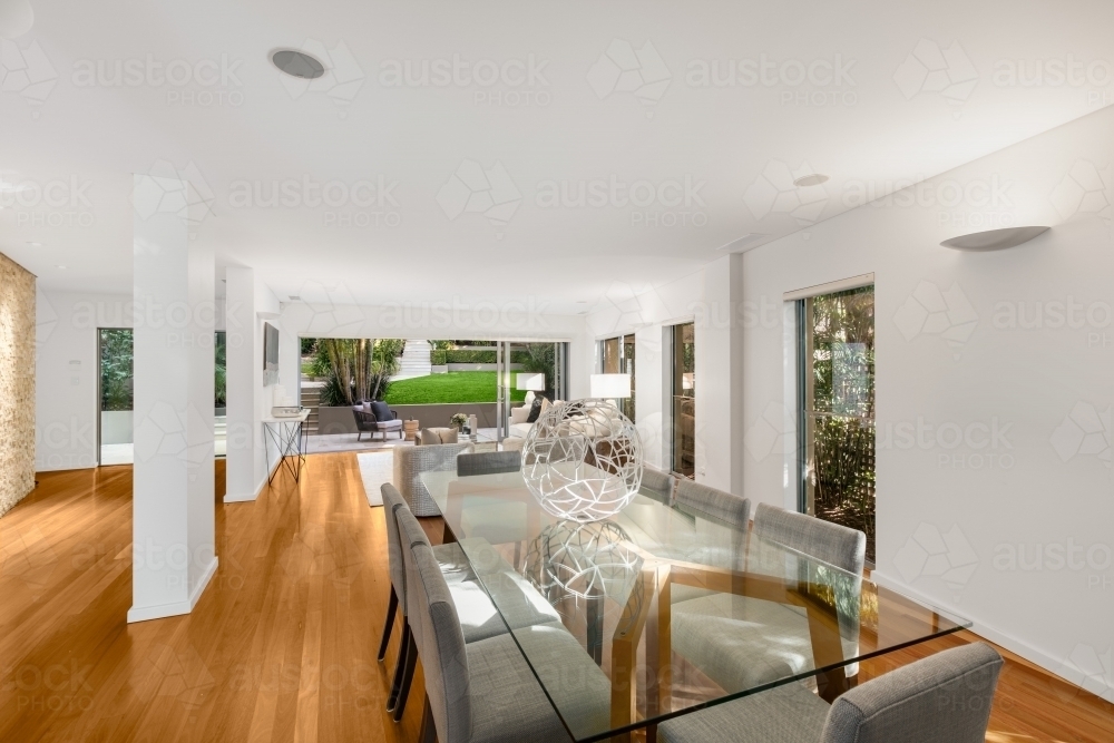 Image of Interior of home with table - Austockphoto