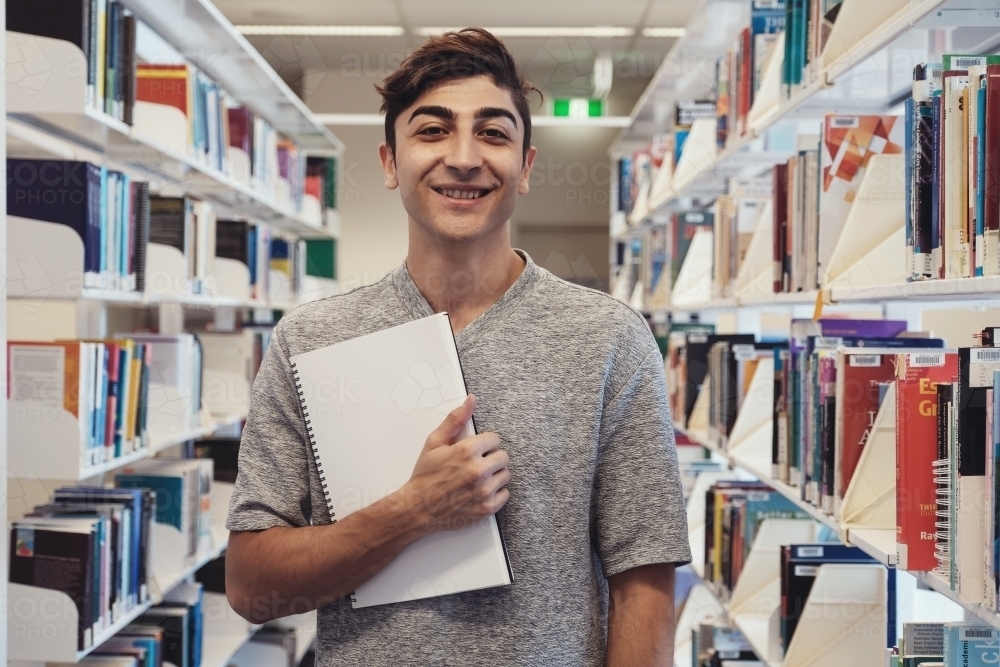 International male student in university - Australian Stock Image
