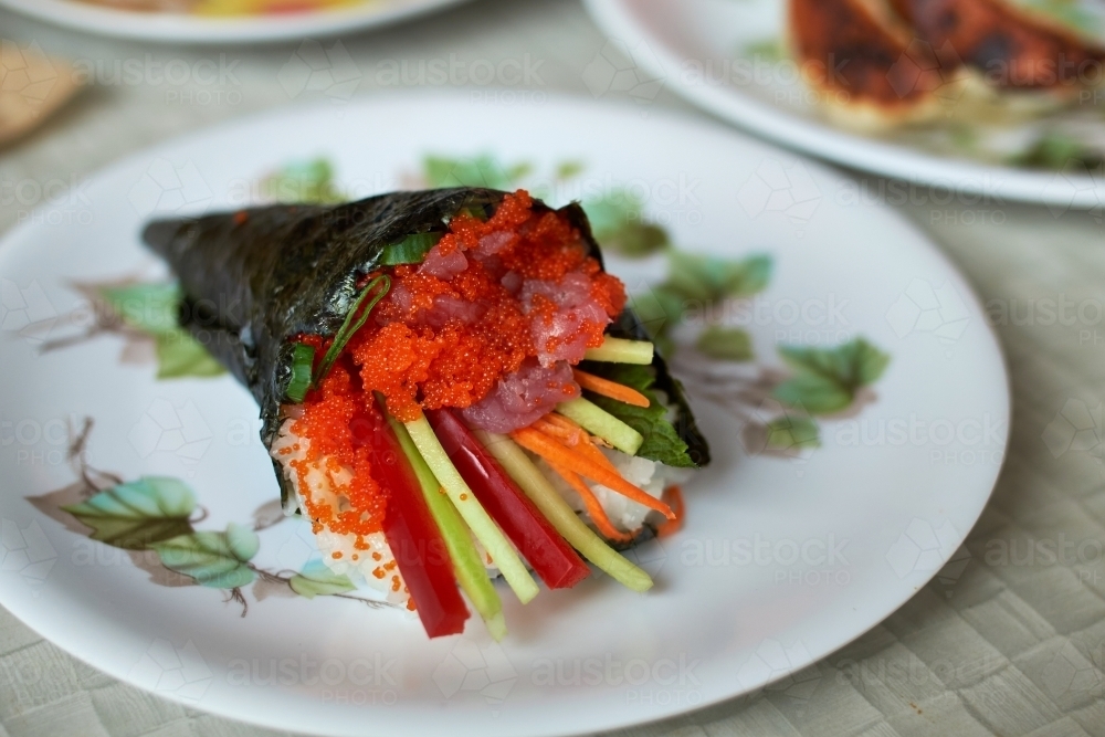 Image of Japanese Tuna Hand Roll Austockphoto