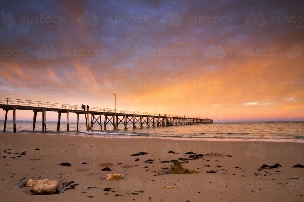 Jetty at sunrise - Australian Stock Image