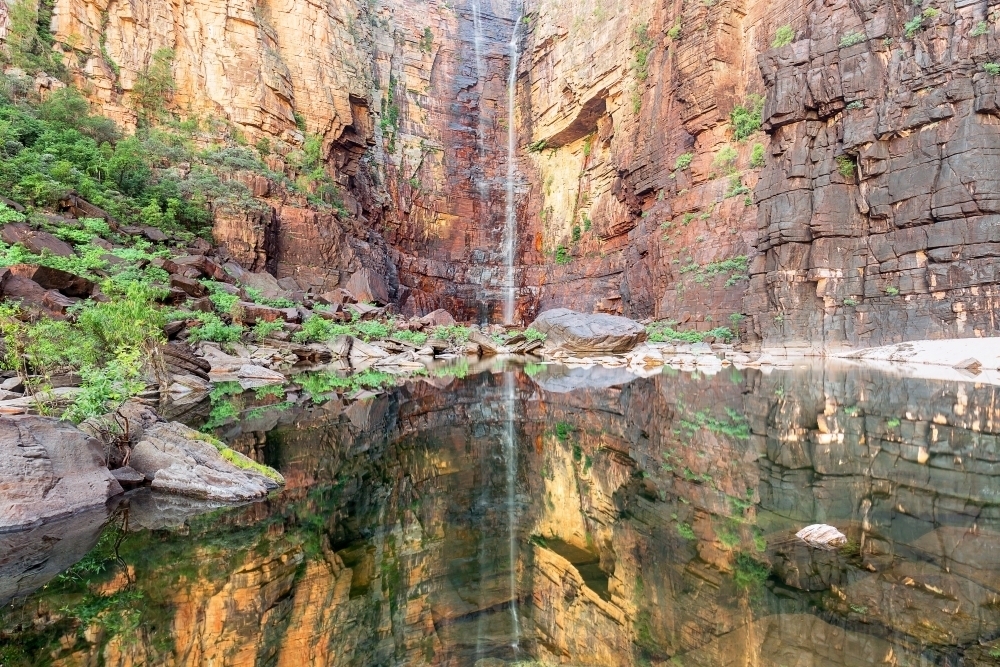 Jim Jim Falls, Kakadu waterfall, Northern Territory - Australian Stock Image