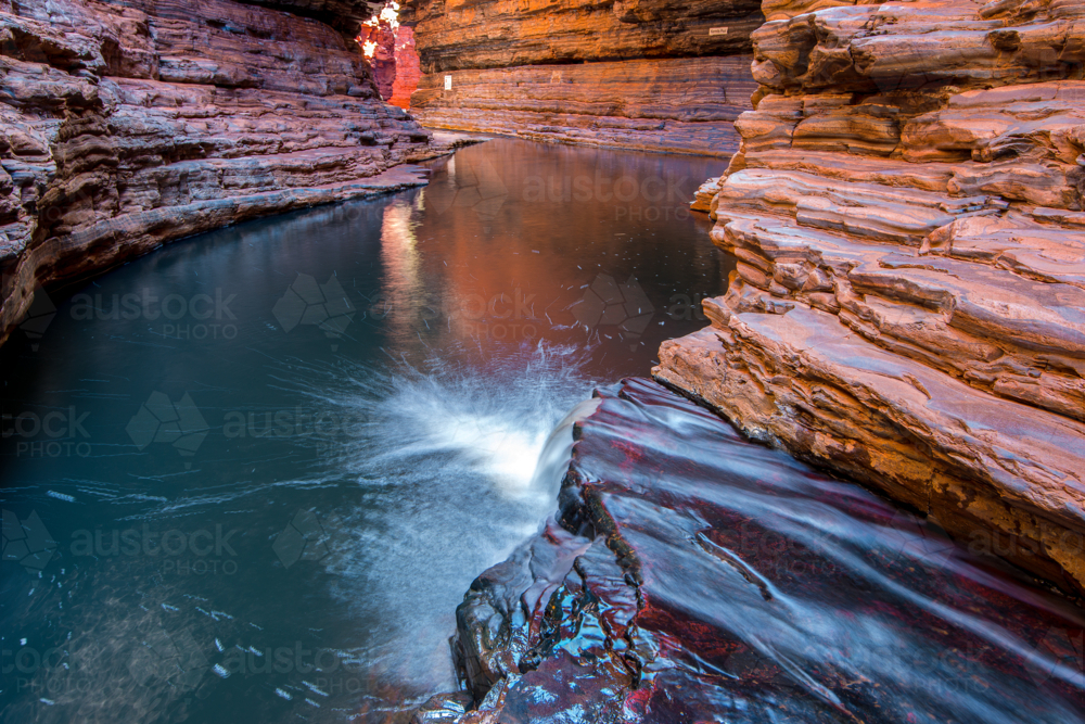 Kermits Pool Karijini National Park - Australian Stock Image