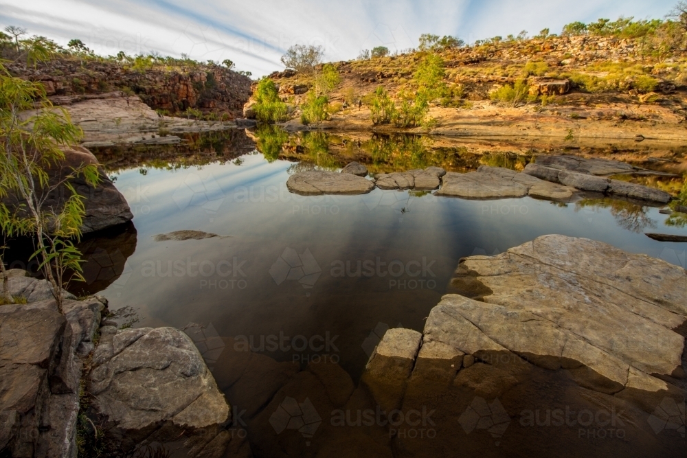 Kimberley gorge reflection - Australian Stock Image