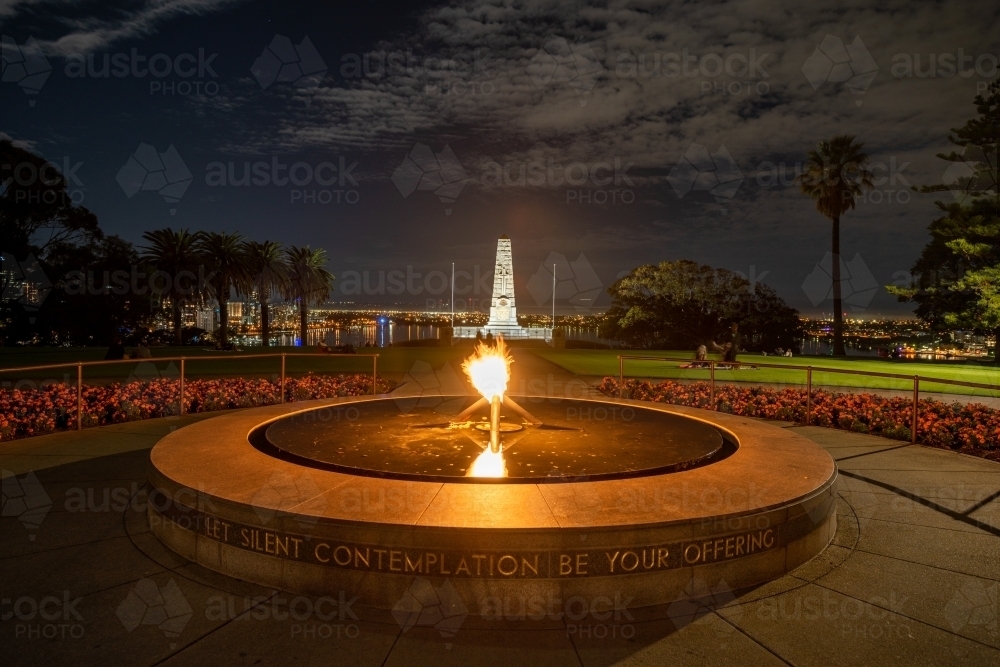 Kings Park Perth Remembrance - Australian Stock Image