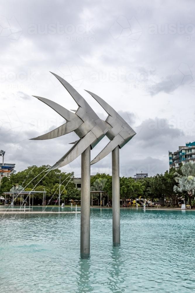 Lagoon Pool Cairns - Australian Stock Image