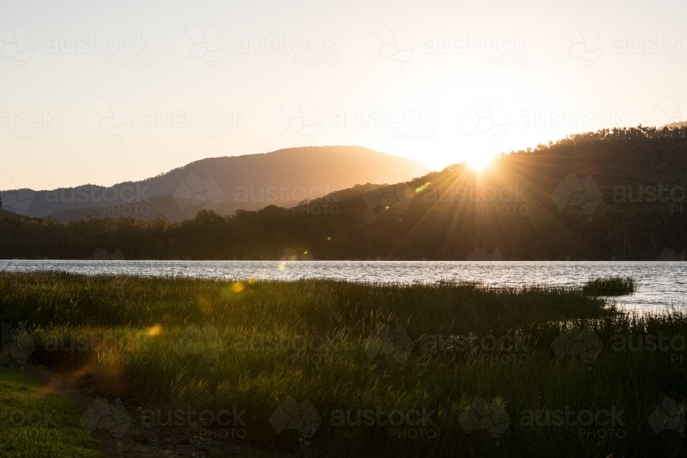 Lake Buffalo in the afternoon - Australian Stock Image