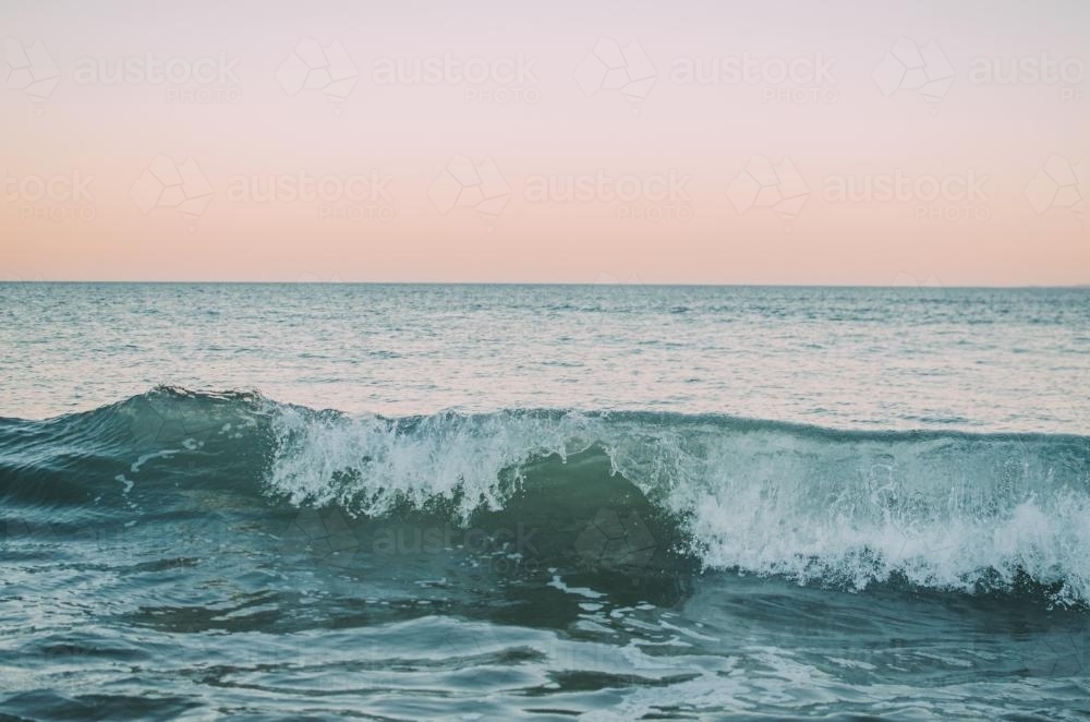 Landscape image of beach along Sunshine Coast - Australian Stock Image