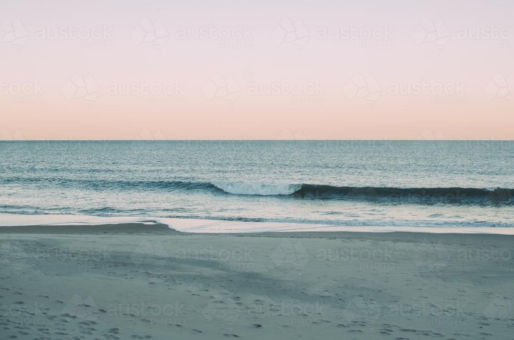 Landscape image of beach along Sunshine Coast - Australian Stock Image