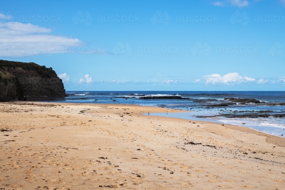 Landscape image of coastline with rocks - Australian Stock Image