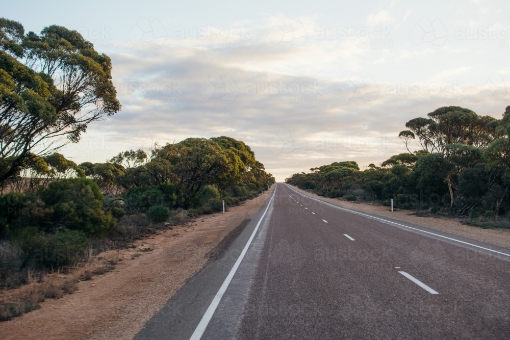 Landscape of Barrier Highway - Australian Stock Image