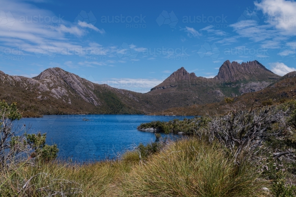 landscape of Cradle Mountain, Tasmania - Australian Stock Image