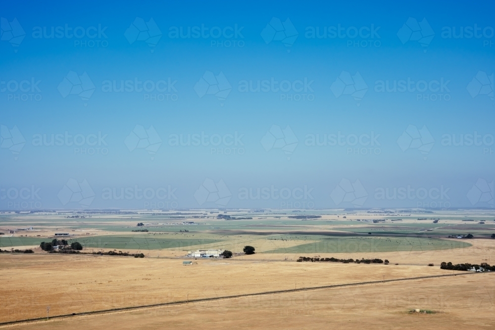 Landscape view of Dry and Rural South Australia - Australian Stock Image