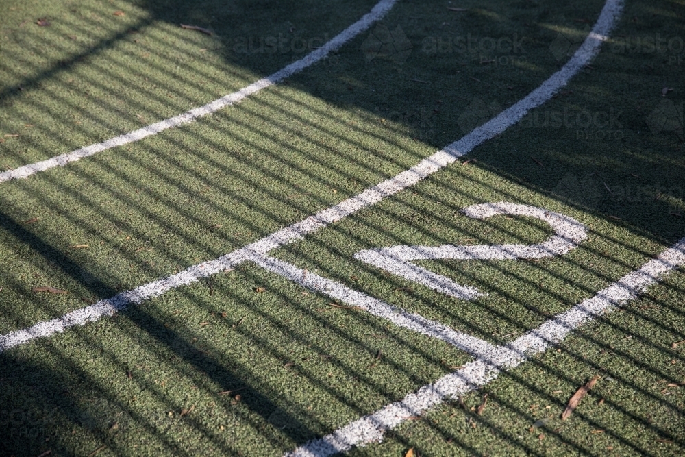Lanes on a running race track - Australian Stock Image