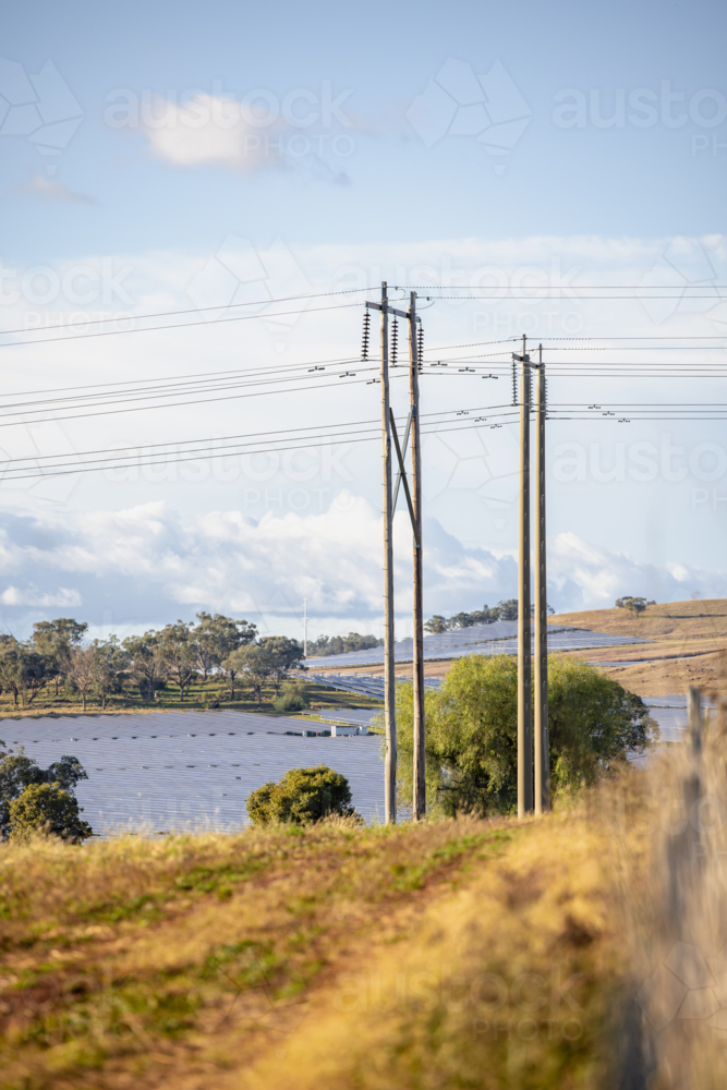 Large solar farm at Wellington New South Wales - Australian Stock Image
