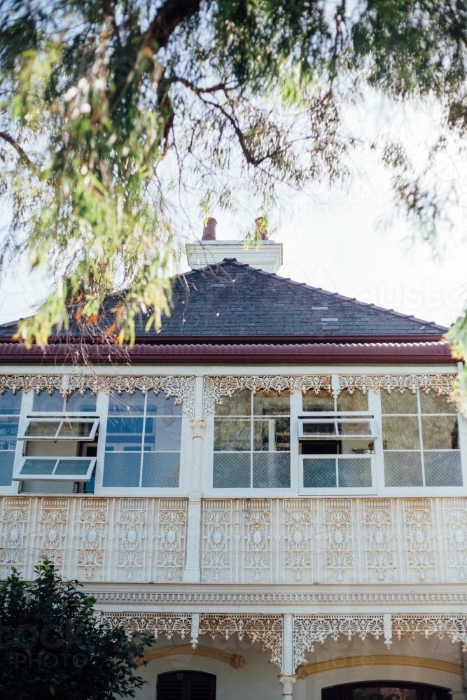 Large Suburban Terrace House - Australian Stock Image